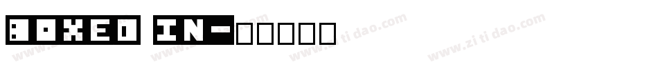 Boxed In字体转换